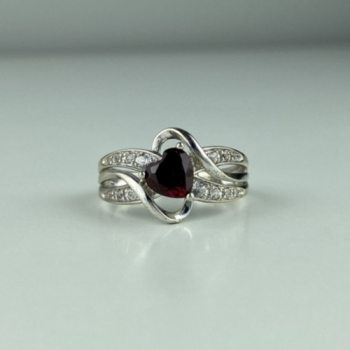 925 Sterling Silver Spinel & CZ 