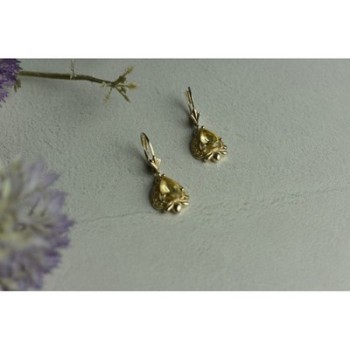 925 Sterling Silver Yellow Tourmaline Earrings