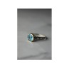925 Sterling Silver Blue Spinel Ring Size 6