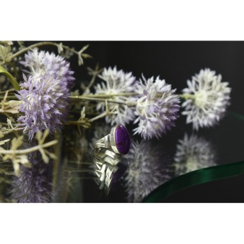 925 Sterling Silver Sodalite Ring Size 6.5