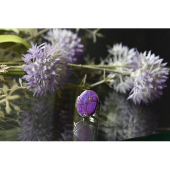 925 Sterling Silver Sodalite Ring Size 6.5