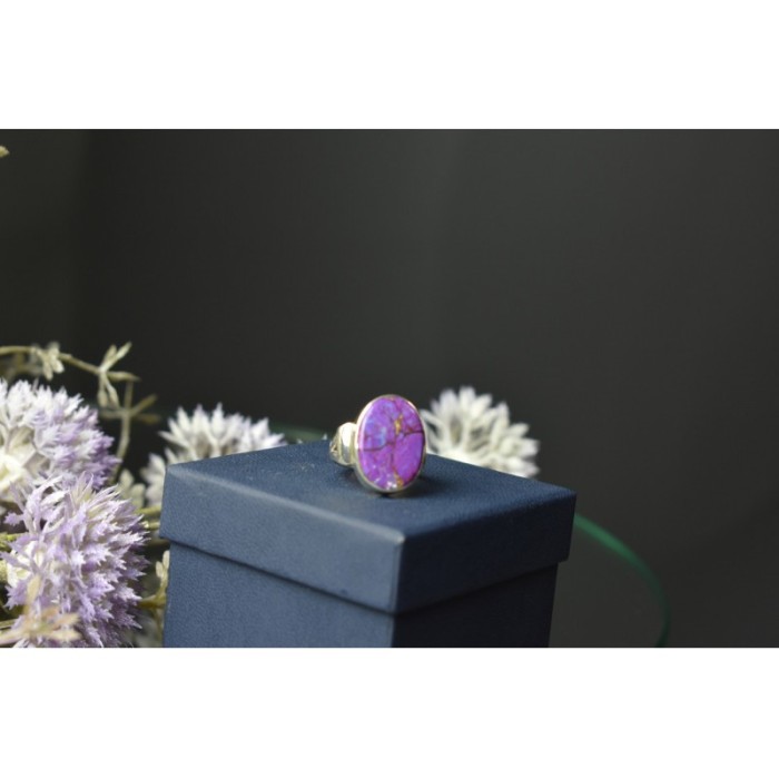 925 Sterling Silver Sodalite Ring Size 6.5