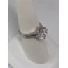925 Sterling Silver CZ Ring Size 7.75