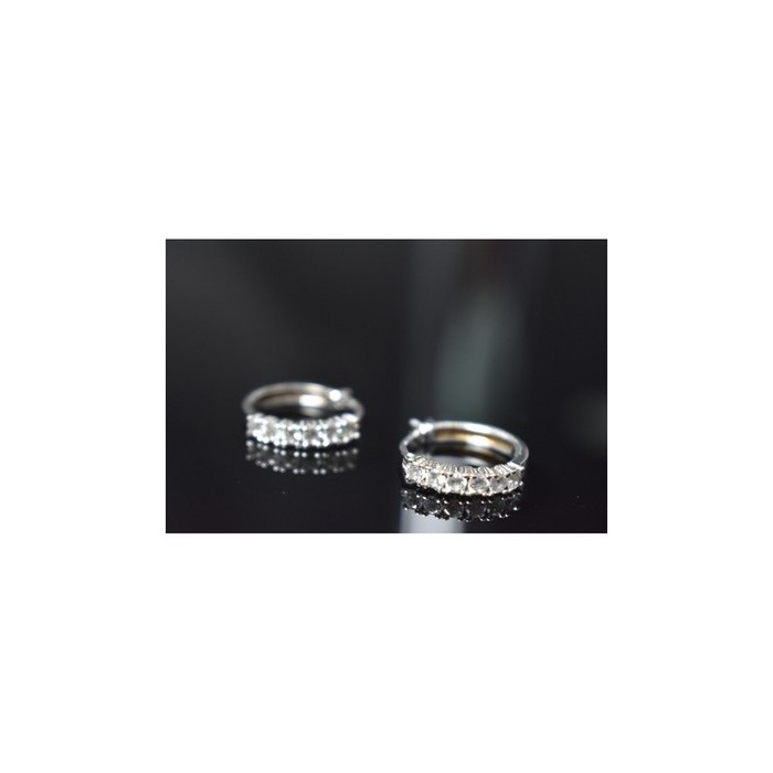 925 Sterling Silver CZ Earrings