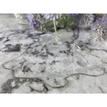 14 White Gold Chain 16.1 In