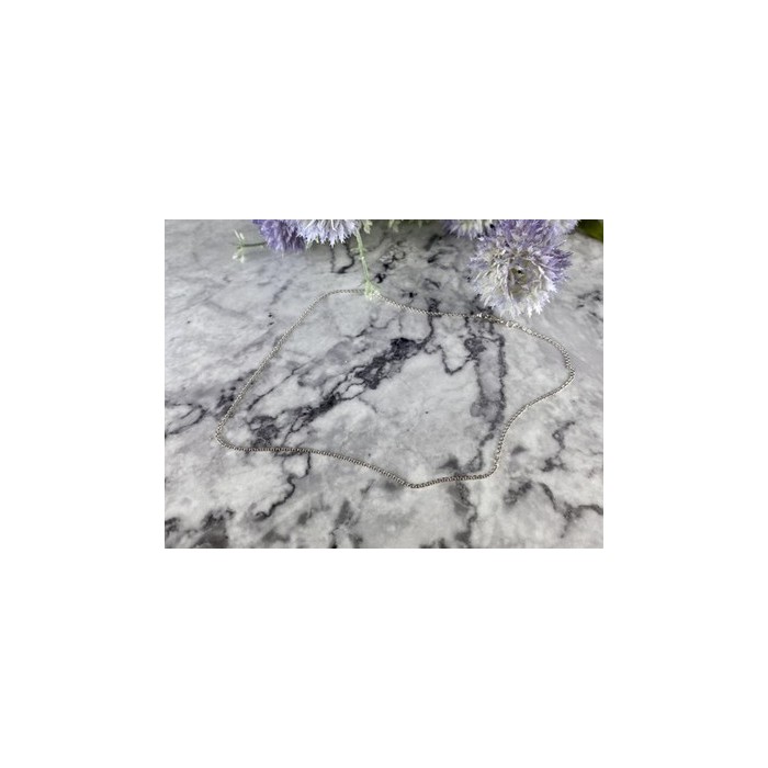 14 White Gold Chain 16.1 In