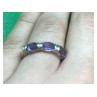925 Sterling Silver Amethyst Ring Size 6.5