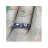 925 Sterling Silver Amethyst Ring Size 6.5