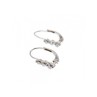 14K White Gold Diamonds Earrings