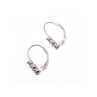14K White Gold Diamonds Earrings