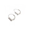 14K White Gold Diamonds Earrings