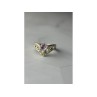 925 Sterling Silver Amethyst Openwork Ring Size 6.5