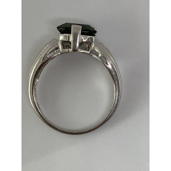 925 Sterling Silver CZ Ring Size 7.75