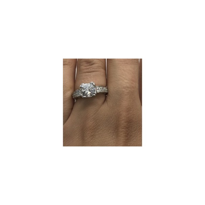 925 Sterling Silver CZ Ring Size 6.5