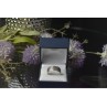 925 Sterling Silver CZ Band Ring Size 10