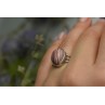 925 Sterling Silver Rhodochrosite Ring Size 7