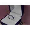 925 Sterling Silver Blue CZ Band Ring Size 6.5