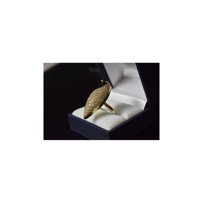 925 STERLING SILVER BLACK ALPANITE & CZ RING SIZE 9