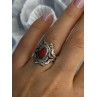 Vintage 925 Sterling Silver Agate Ring Size 6