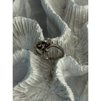 925 Sterling Silver Beryl Ring Size 7