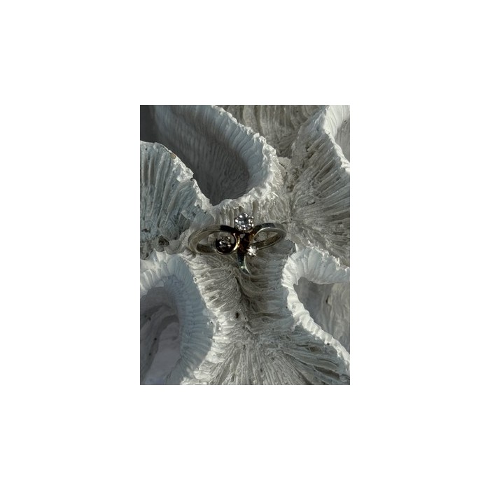 925 Sterling Silver Beryl Ring Size 7