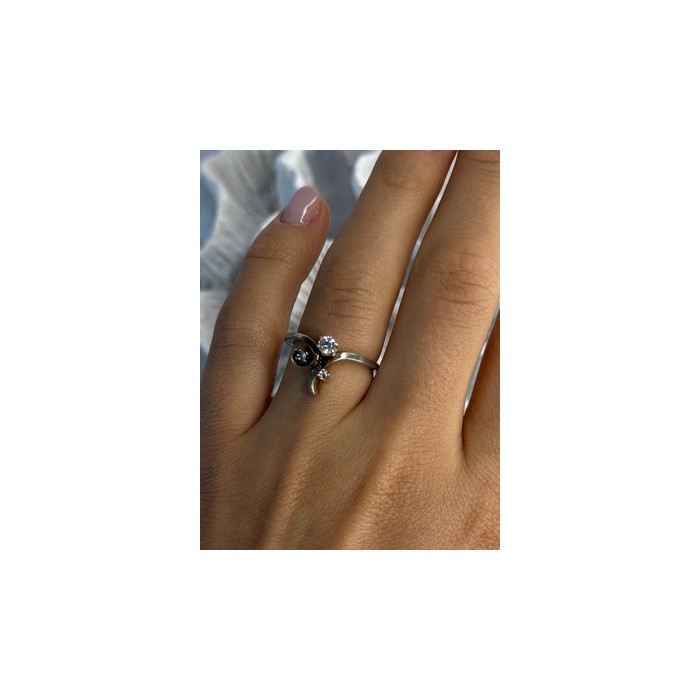 925 Sterling Silver Beryl Ring Size 7