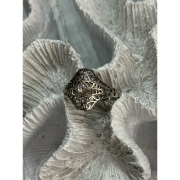 925 Sterling Silver Beryl Ring Size 8