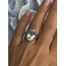 925 Sterling Silver Pale Green Amethyst Ring Size 7