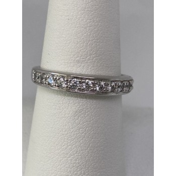 925 Sterling Silver CZ Ring Size 7.75