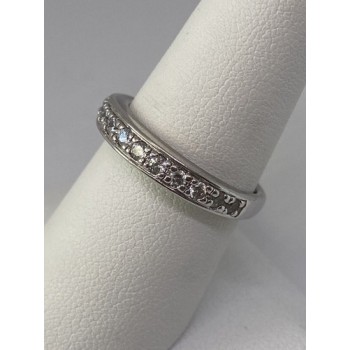 925 Sterling Silver CZ Ring Size 7.75