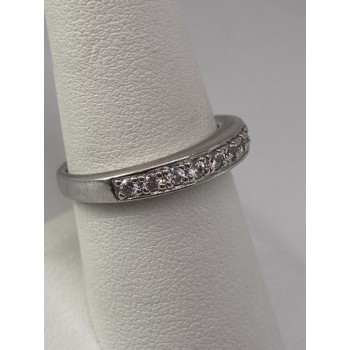 925 Sterling Silver CZ Ring Size 7.75