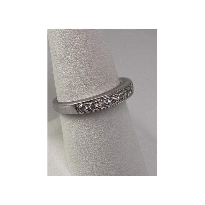 925 Sterling Silver CZ Ring Size 7.75
