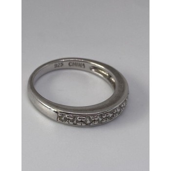 925 Sterling Silver CZ Ring Size 7.75