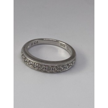 925 Sterling Silver CZ Ring Size 7.75