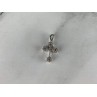 18K WHITE GOLD DIAMONDS PENDANT CROSS