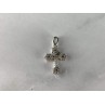 18K WHITE GOLD DIAMONDS PENDANT CROSS