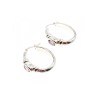 925 Sterling Silver Amethyst Classic Hoop Earrings
