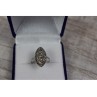 925 Sterling Silver Marcasites Ring Size 6.5