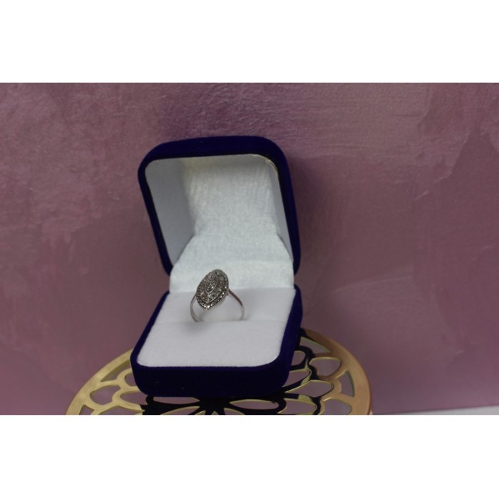 925 Sterling Silver Marcasites Ring Size 6.5
