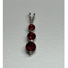 925 Sterling Silver Garnet Pendant