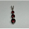 925 Sterling Silver Garnet Pendant
