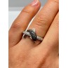 925 Sterling Silver Marcasite & CZ Dolphin Ring Size 6