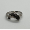 925 Sterling Silver Marcasite & CZ Dolphin Ring Size 6