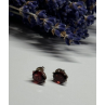 925 Sterling Silver Garnet Earrings