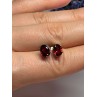 925 Sterling Silver Garnet Earrings