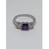 925 Sterling Silver CZ Ring Size 8