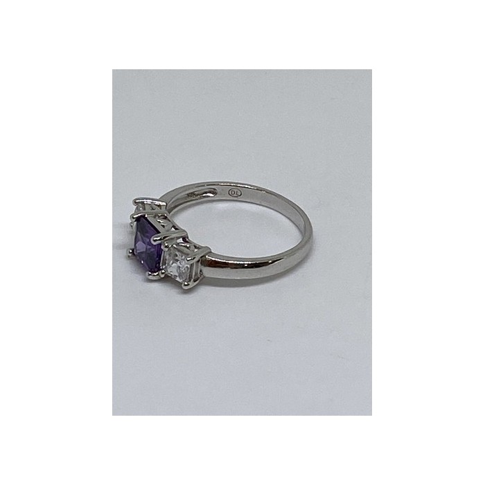 925 Sterling Silver CZ Ring Size 8