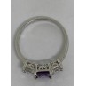 925 Sterling Silver CZ Ring Size 8