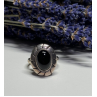 925 Sterling Silver Onyx Ring Size 8.5