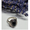 925 Sterling Silver Onyx Ring Size 8.5